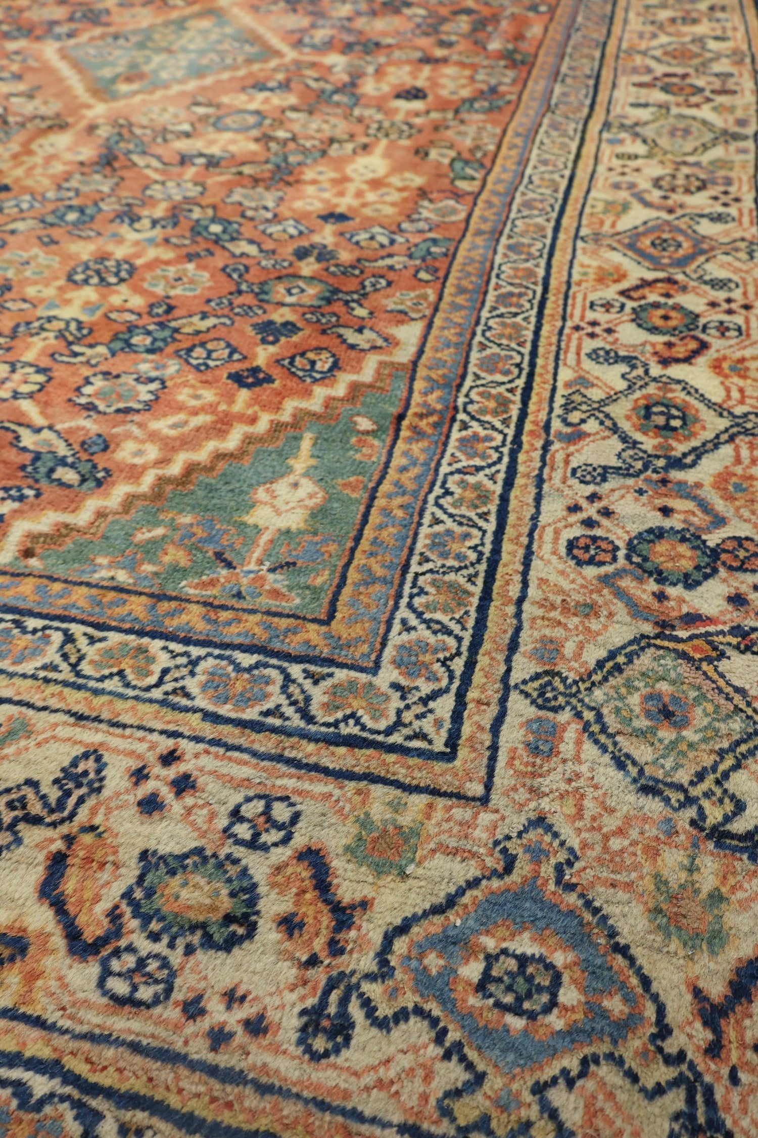 Vintage Handwoven Mahal Tribal Rug - Authentic Persian Design, J78003 - Perfect for Boho Home Decor, Living Room, Bedroom & Office