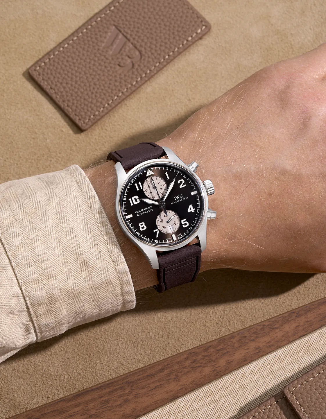 IWC Brown Rubber Watch Strap - Durable & Comfortable Replacement Band for IWC Watches - Perfect for Casual, Sports & Everyday Wear