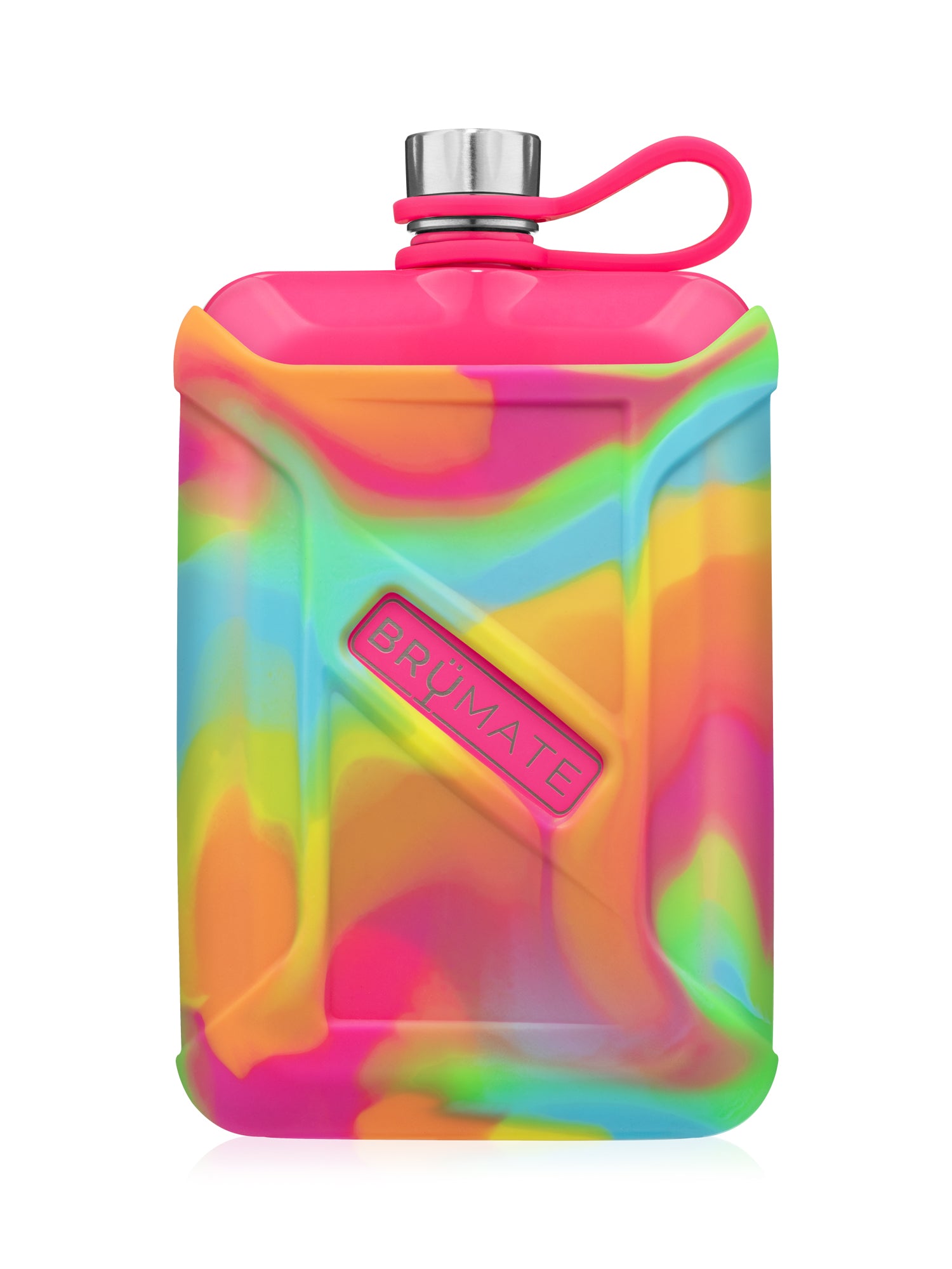 BRUMATE LIQUOR CANTEEN - Insulated Stainless Steel Flask with Rainbow Swirl Design - Perfect for Outdoor Adventures, Camping & Travel - Clearance Sale