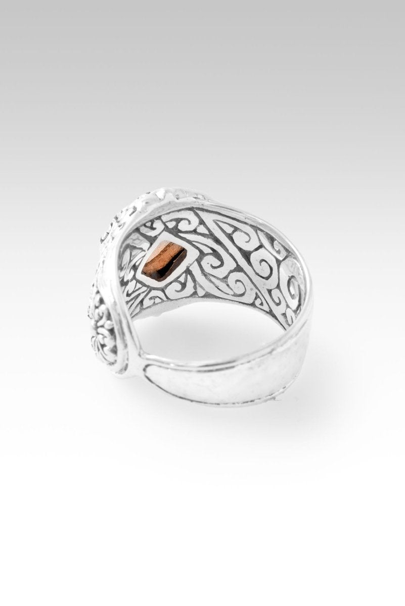 Graceful Presence Ring™ in Peach Moonstone - Elegant & Unique Gemstone Jewelry for Women - Perfect for Weddings, Parties & Special Occasions