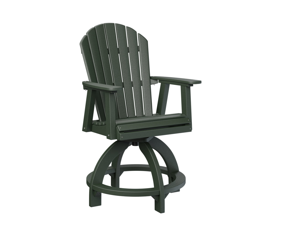 Berlin Gardens Comfo Back Swivel Counter Chair - Adjustable Height Bar Stool for Kitchen Island, Breakfast Nook & Home Decor - Comfortable Modern Seating for Dining & Entertaining