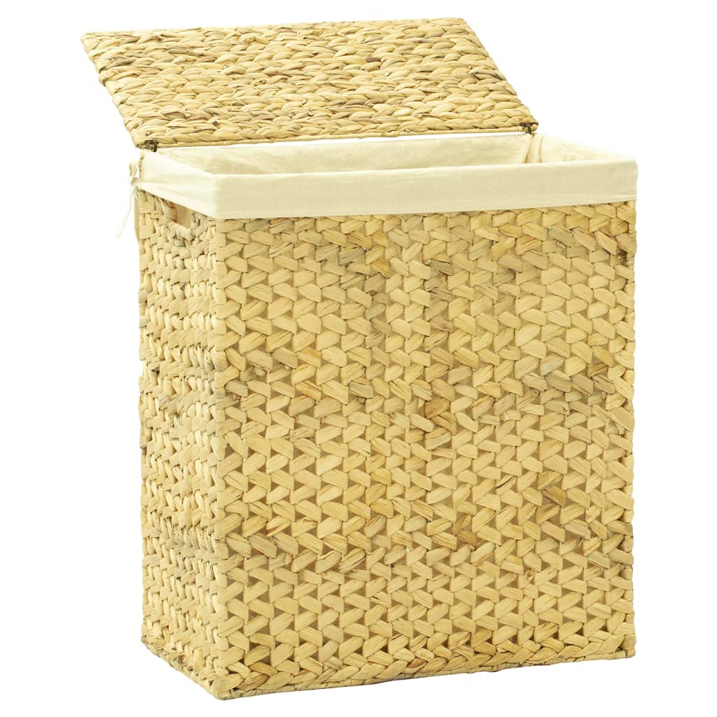 SKM 4-Piece Bathroom Set - Natural Water Hyacinth Storage Baskets for Towels, Toiletries & Organizing - Perfect for Bathroom, Spa, and Laundry Room Decor