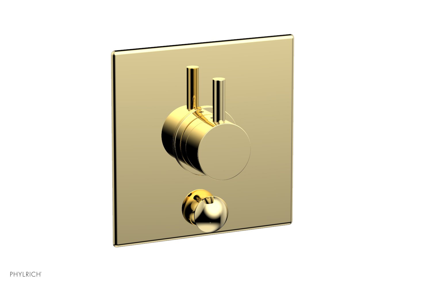 BASIC II Pressure Balance Shower Plate with Diverter and Handle Trim Set 4 203 - Chrome Finish for Bathroom & Shower Installation - Perfect for Home Renovation and Modern Bathroom Upgrades