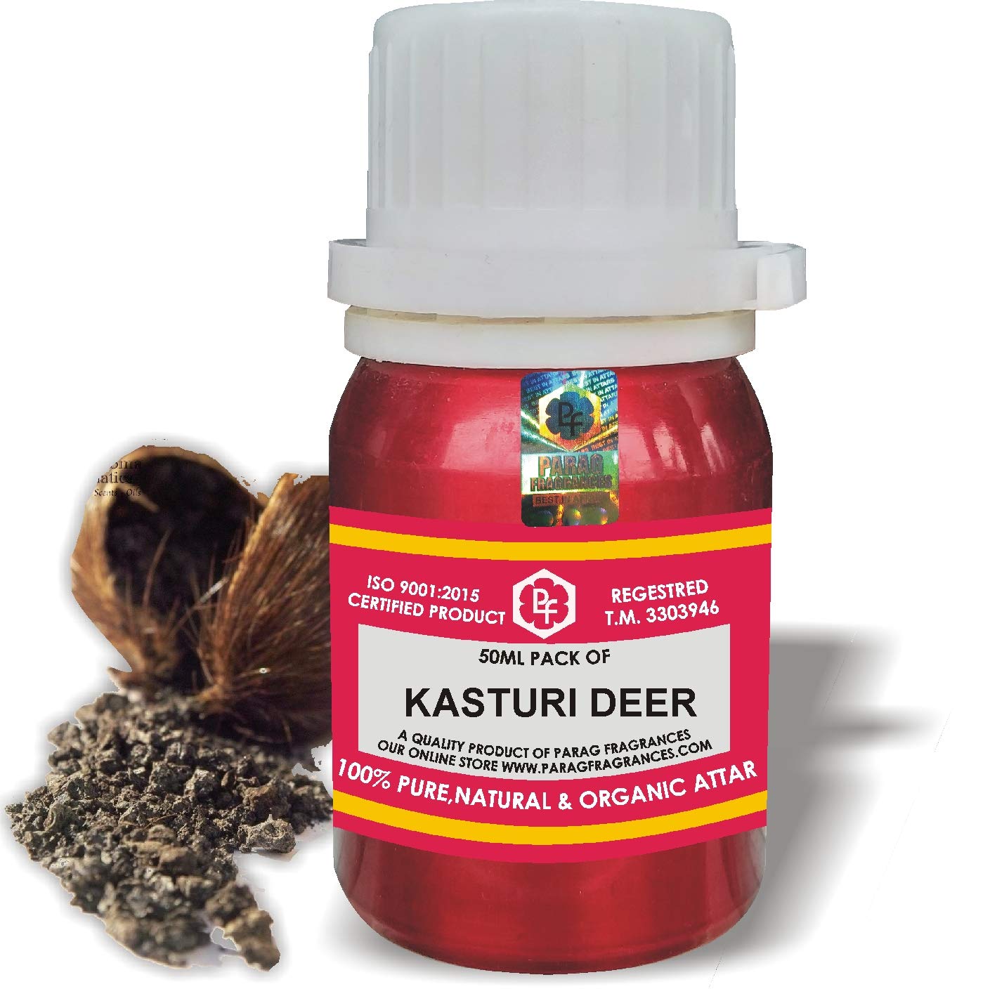 PARAG FRAGRANCES KASTURI DEER 50ML Natural Alcohol-Free Attar Perfume Oil for Men | Long-Lasting Musk Scent | Premium Fragrance Oil for Daily Wear, Special Occasions & Gifting