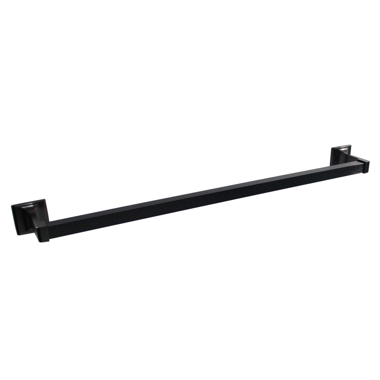 Y&Y Decor 4-Piece Towel Bar Set - Oil Rubbed Bronze Bathroom Hardware with 24