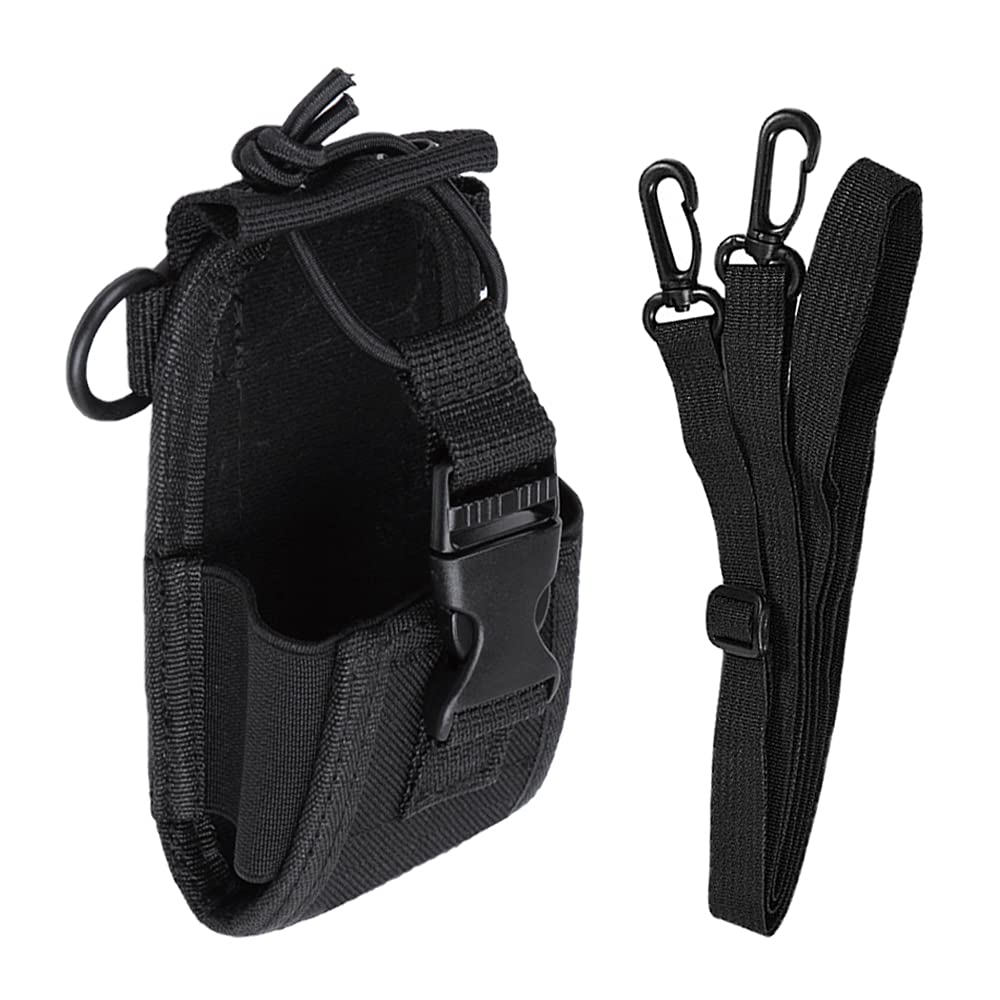 Universal Walkie Talkie Holder - Nylon Two Way Radio Holster Pouch for Kenwood, Yaesu, Icom, Motorola, Baofeng UV5R/UV82, TYT, HYT 888S, Retevis H777 - Durable MSC-20C Radio Case for Outdoor, Hiking, Security & Emergency Use