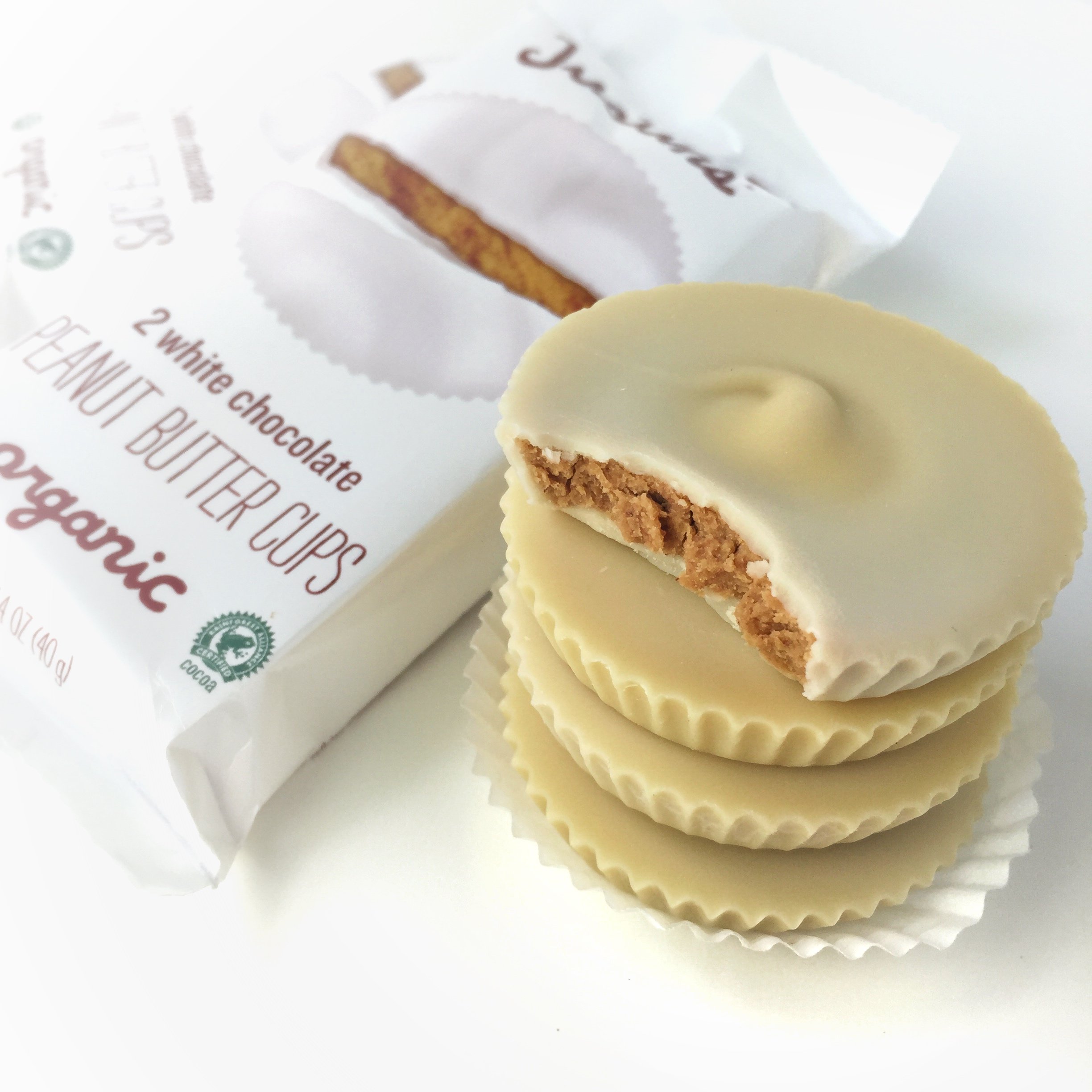 Organic Justin's Nut Butter Peanut Butter Cups - White Chocolate, 1.4 oz | Healthy Snack for Hiking, Office & On-the-Go Energy Boost