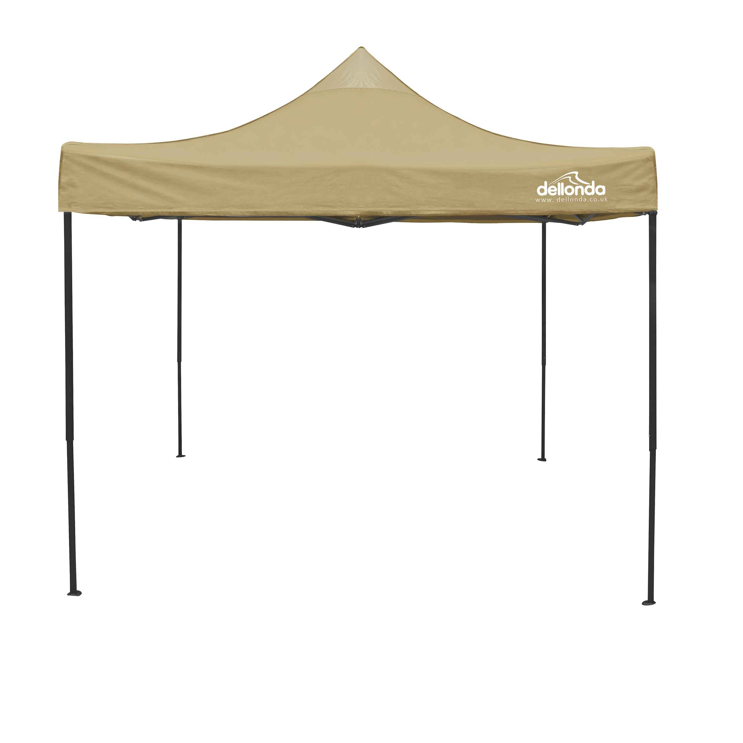 Premium 3x3m Pop Up Gazebo with Carry Bag - Waterproof Outdoor Canopy Tent with Stakes & Weight Bags for Patio, Backyard, Beach & Camping - Beige DG130