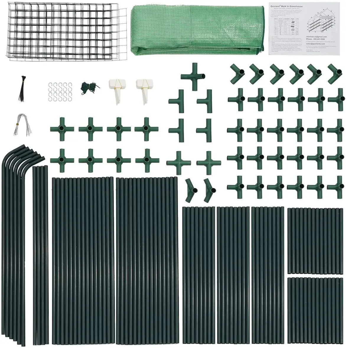 56x56x77 Walk-in Greenhouse for Plants - Portable Garden Greenhouse with Sturdy Frame & UV Protection - Perfect for Indoor/Outdoor Gardening, Seed Starting & Plant Protection