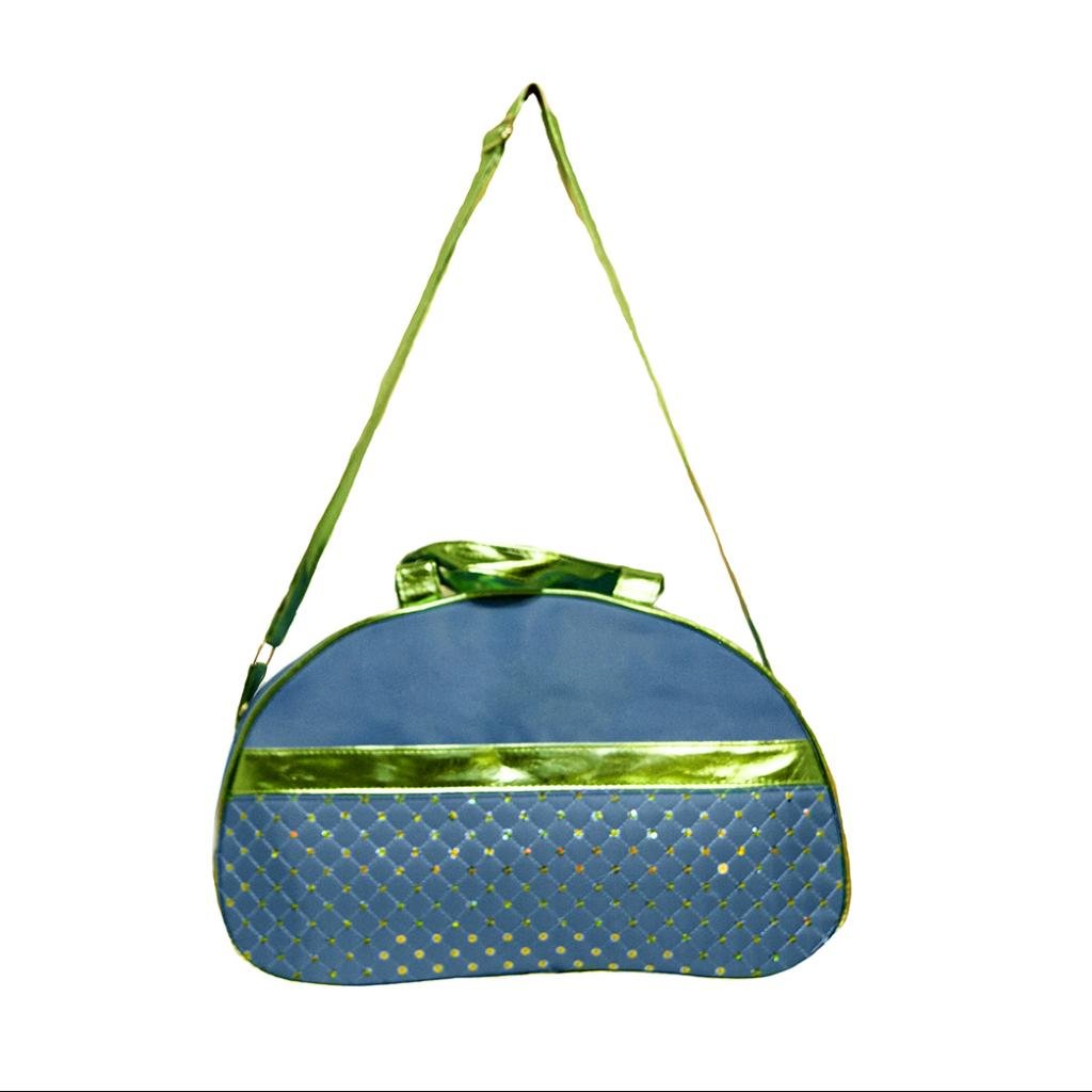 Sparkly Girls Duffle Bag with Moon & Star Metallic Sequins - Multiple Color Options | Perfect for School, Travel & Sleepovers