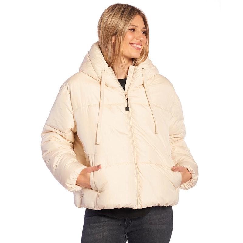 Rip Curl Women's Puffer Jacket - Lightweight Warm Winter Coat for Outdoor Activities, Hiking & Travel | White