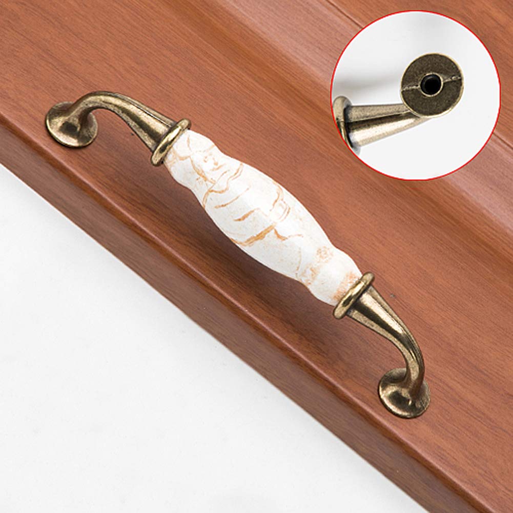 Txinmin 6 Pack Ceramic Cabinet Handles - 5