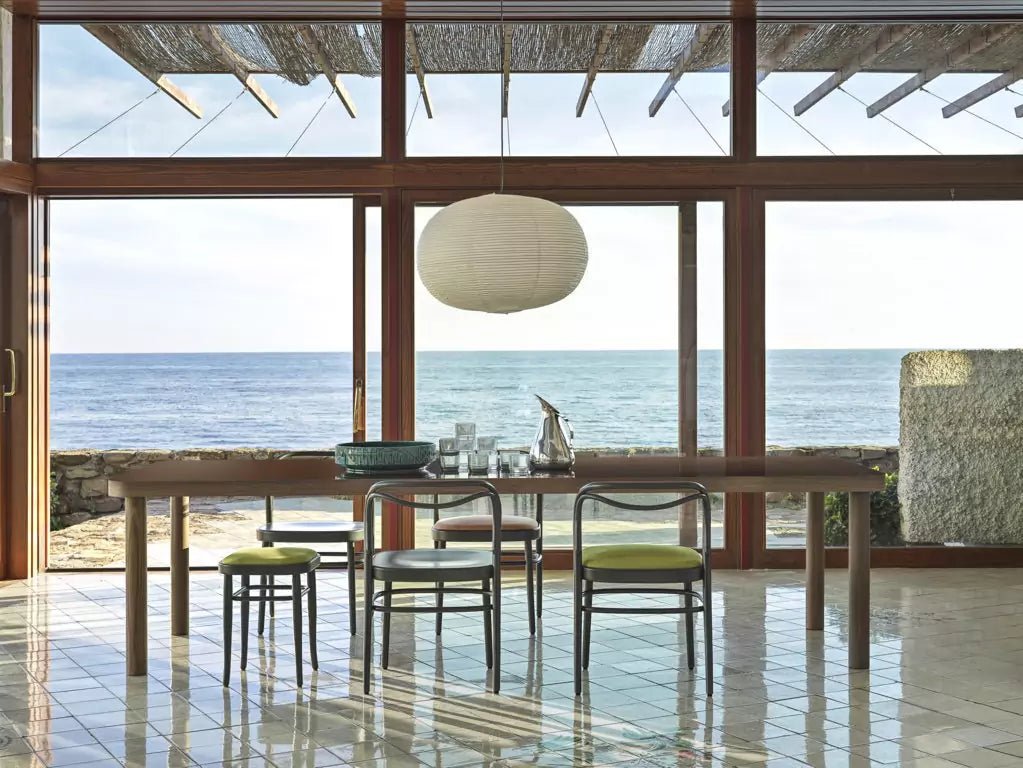 GTV Saule Modern Dining Table - Solid Wood Kitchen Table for 6-8 People - Perfect for Family Gatherings & Dinner Parties