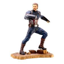 Avengers Infinity War Captain America PVC Action Figure - Collectible Marvel Superhero Statue for Display & Home Decor