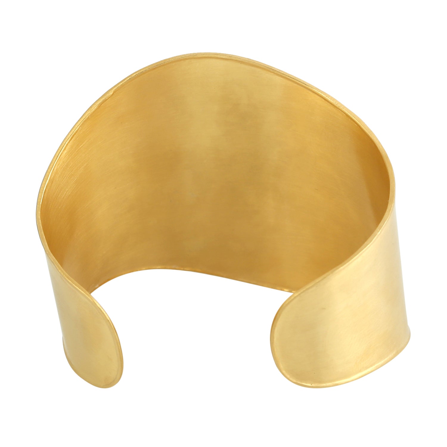 18K Yellow Gold Bezel Set Blue Sapphire & Pave Diamond Designer Cuff Bracelet - Perfect for Weddings, Anniversaries & Special Occasions