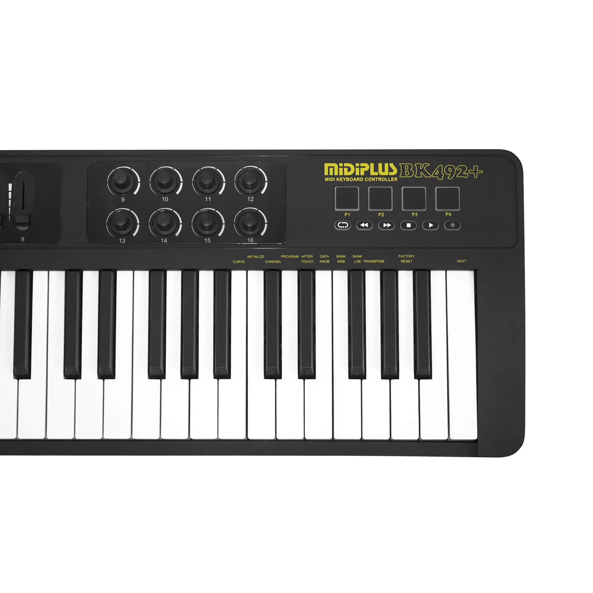 MIDIPLUS BK492+ 49-Key USB MIDI Keyboard Controller for Music Production, Recording & Live Performance - Perfect for Home Studio, DJs & Beginners