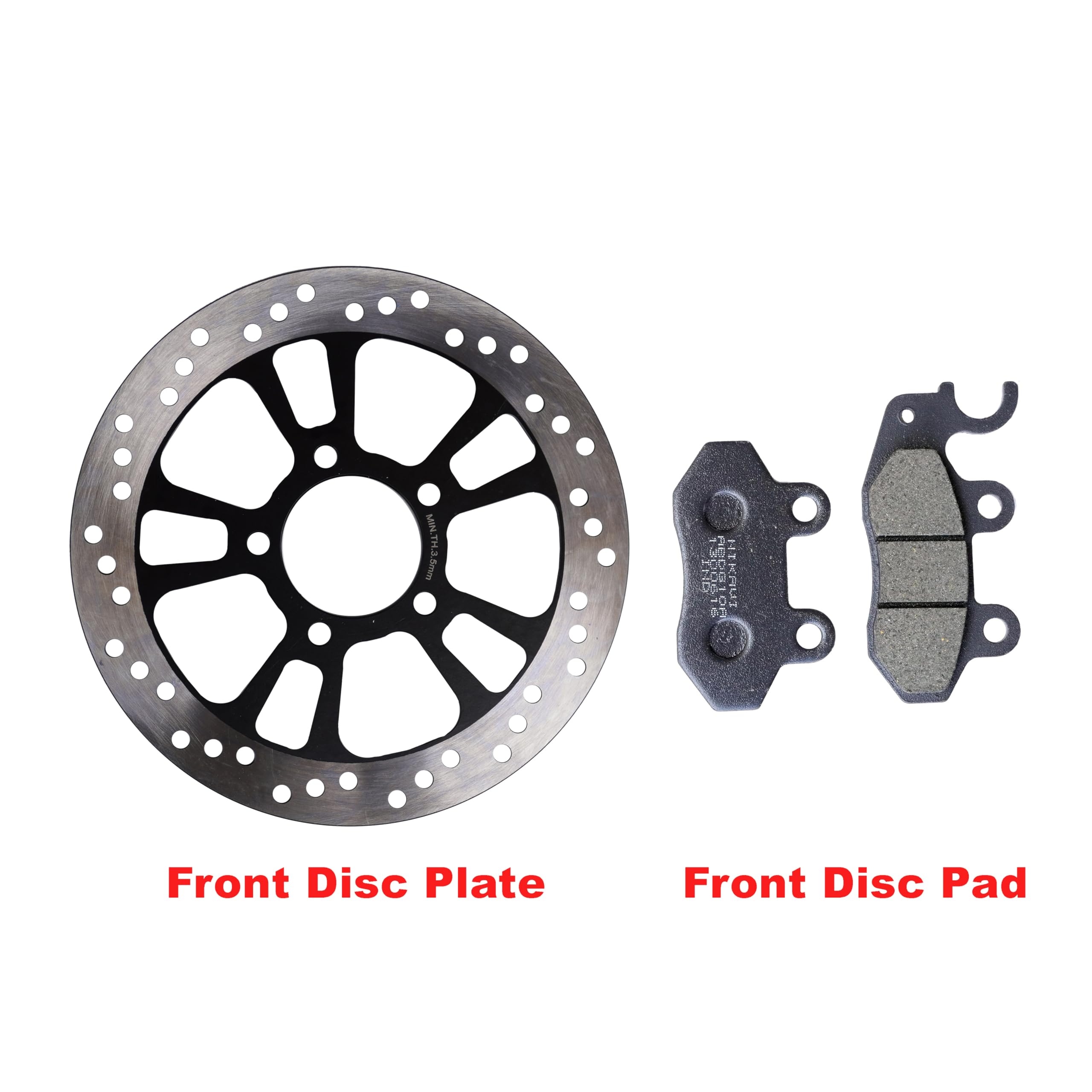 NIKAVI Front Brake Disc and Pads Set - Compatible with Ola Electric Scooter - High Performance Braking System for Safe Riding - Perfect for City Commuting and Daily Use