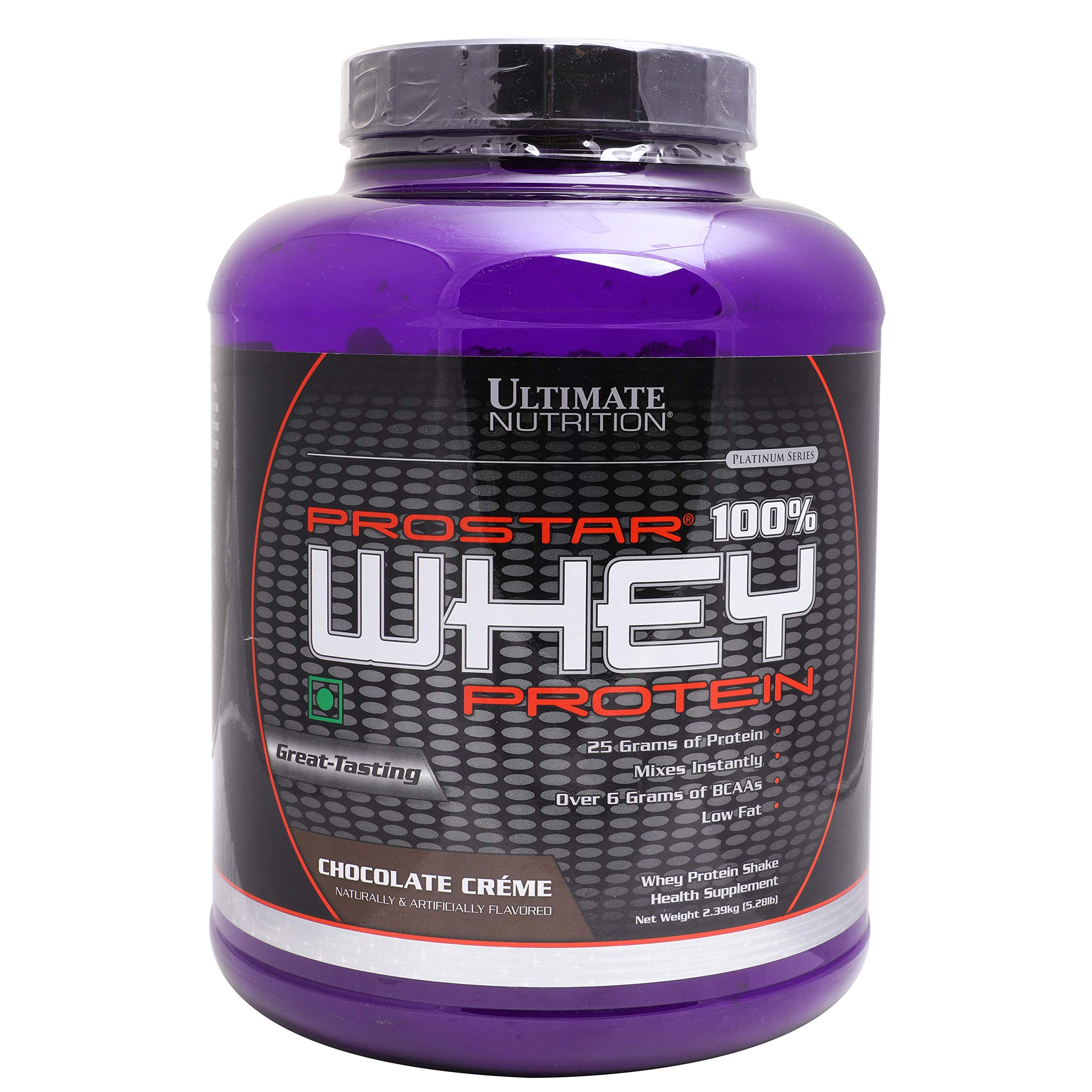 Ultimate Nutrition Prostar Whey Protein Powder - Low Carb Protein Shake with BCAAs | Whey Protein Isolate & Peptide Blend | 25g Protein per Serving | Keto Friendly | 5lb Chocolate Crème Flavor | Post-Workout Recovery & Muscle Building Supplement