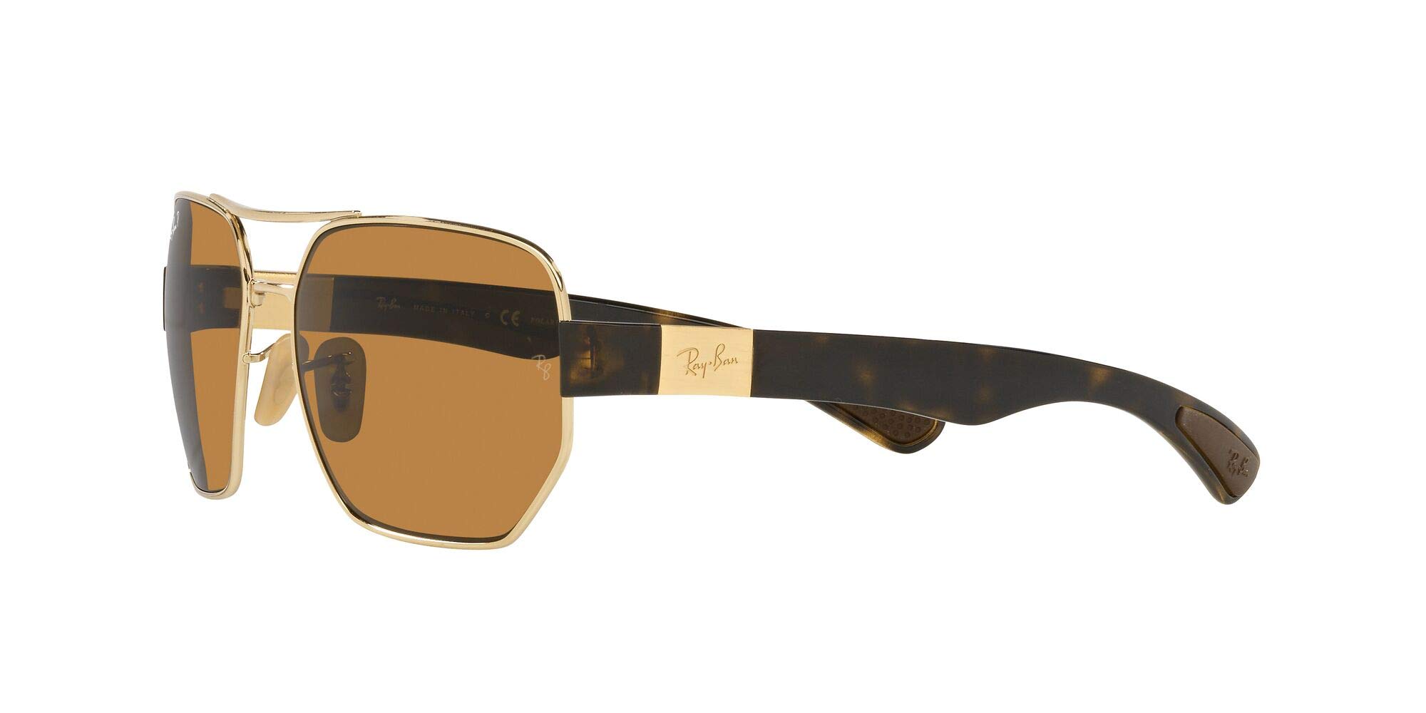 Ray-Ban RB3672 Rectangular Polarized Sunglasses for Men & Women - UV Protection, Classic Aviator Style - Perfect for Driving, Beach & Outdoor Activities