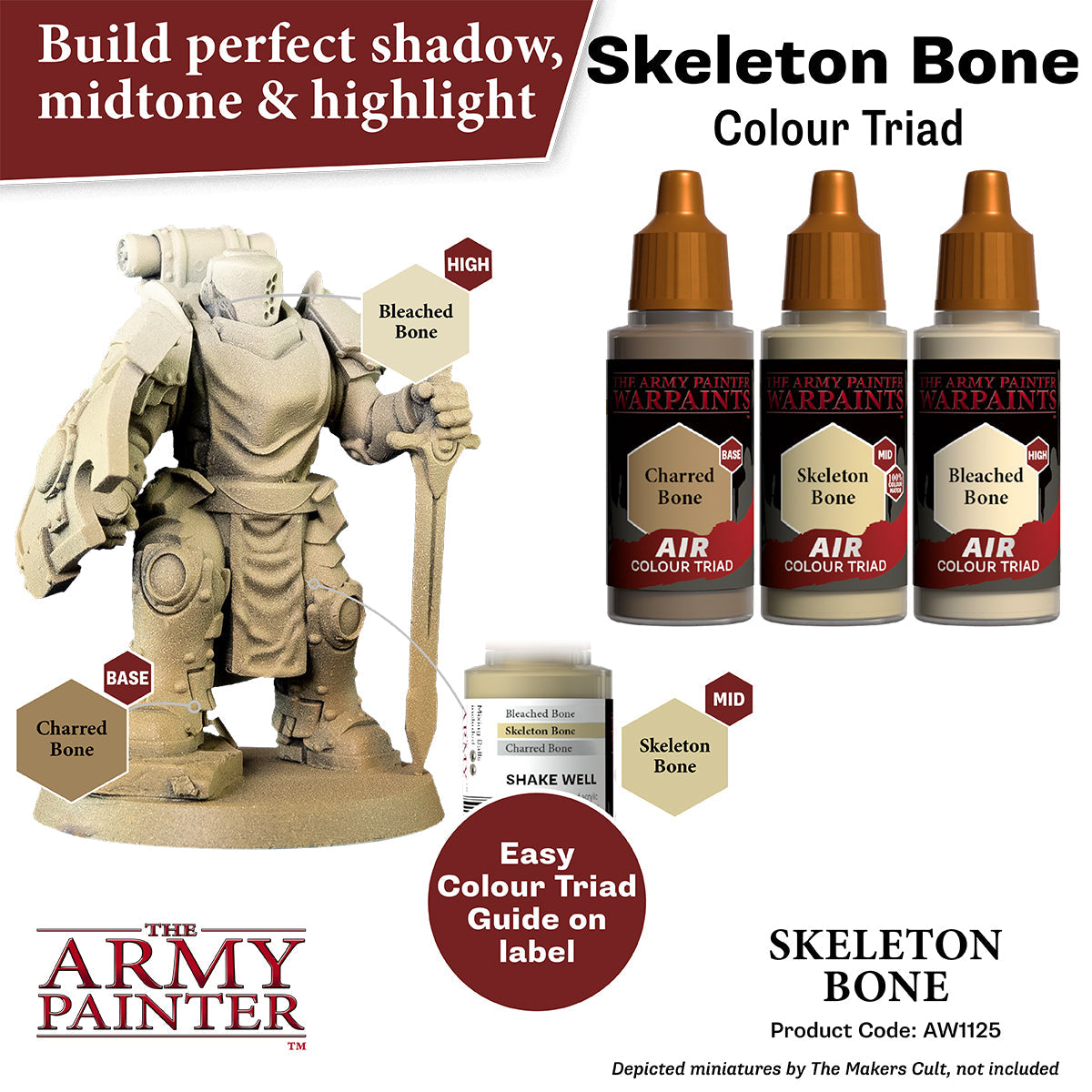 Warpaints Air: Skeleton Bone - Premium Matte Nail Polish for Halloween & Gothic Style - Perfect for Costume Parties, Nail Art & Dark Aesthetic Makeup