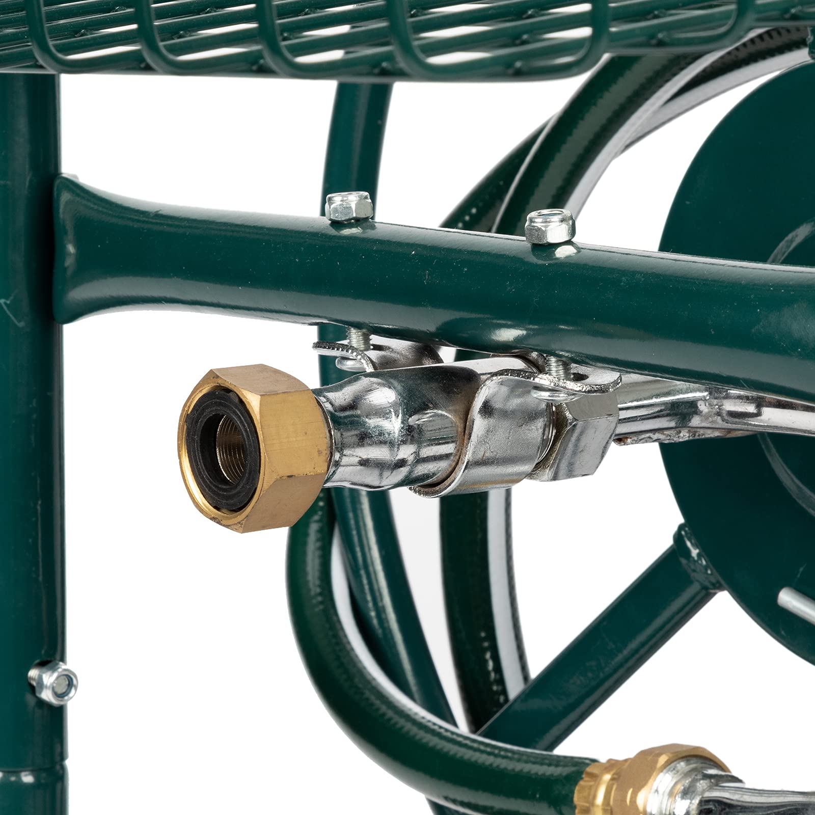 Heavy Duty 4-Wheel Garden Hose Reel Cart with 229ft 5/8