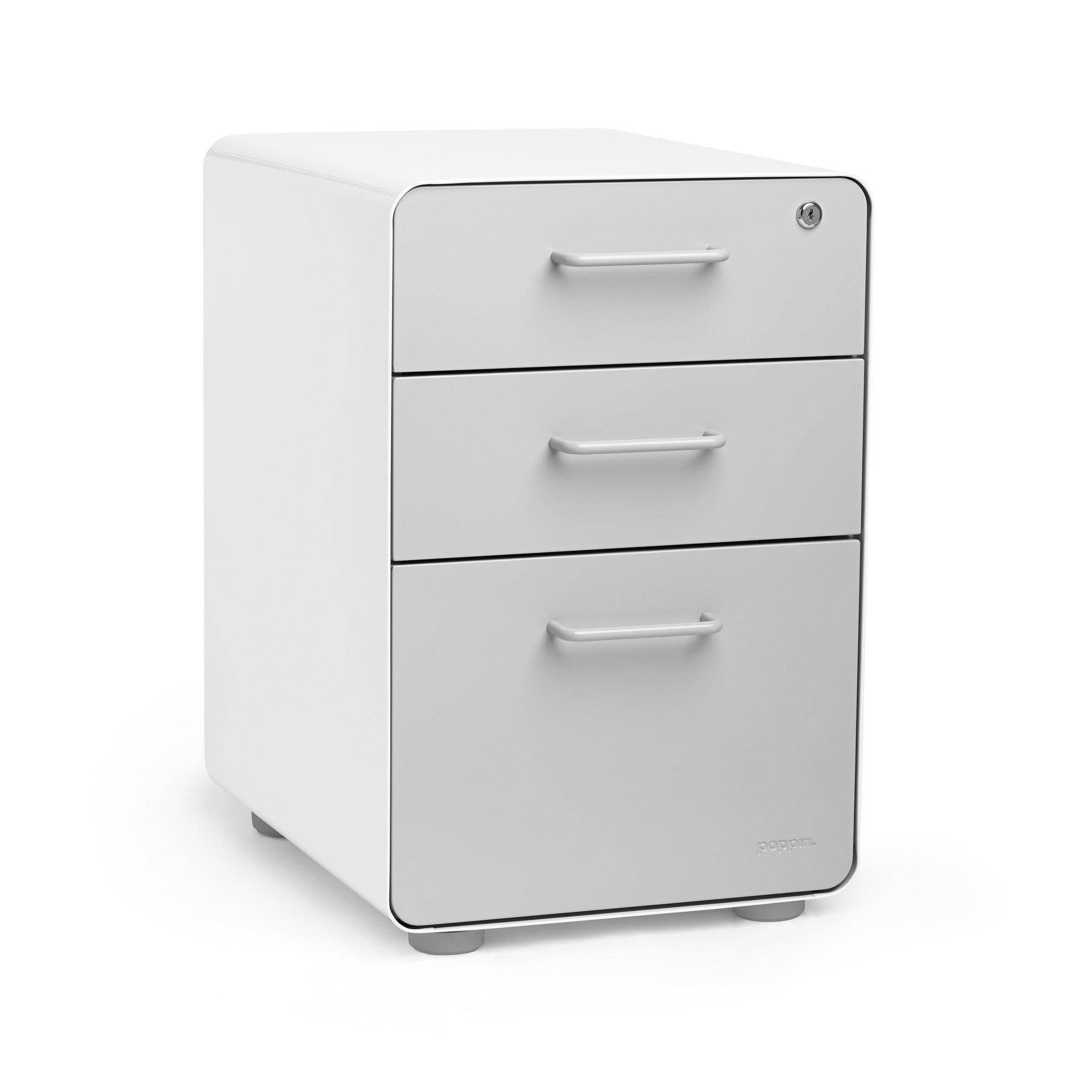 Stow 3-Drawer File Cabinet - Compact Storage Solution for Home Office, Classroom & Small Spaces - Organize Documents, Folders & Office Supplies Efficiently