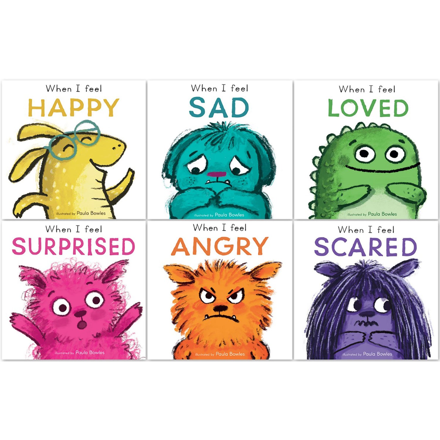 First Feelings 6-Book Set for Toddlers - Interactive Board Books for Early Emotional Learning | Perfect for Preschool Education & Parent-Child Bonding