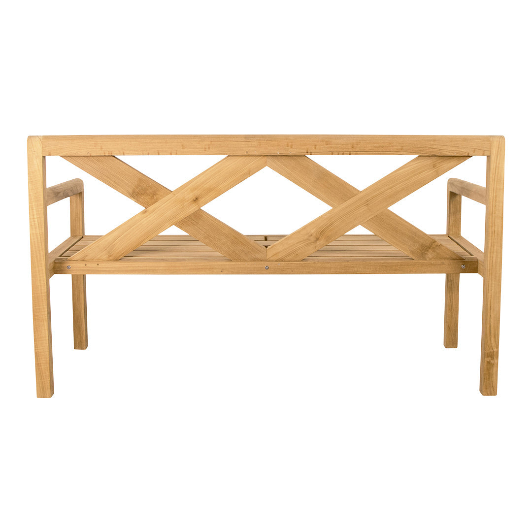 Grace Outdoor Bench - Weather-Resistant Garden Bench for Patio, Backyard, and Porch - Perfect for Relaxing and Entertaining Outdoors