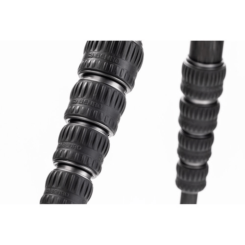 Benro Tortoise Columnless Carbon Fiber Tripod with GX35 Ballhead - 5-Section Twist Lock Legs, Lightweight & Stable for Photography - Perfect for Travel, Hiking, and Outdoor Shooting