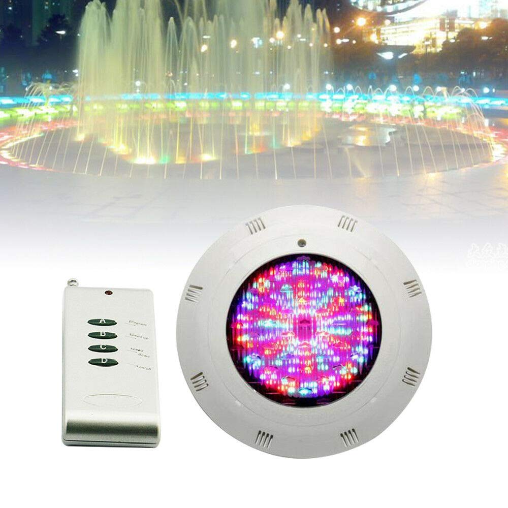 18W 12V RGB Color Changing LED Underwater Pool Light - Waterproof Spa Fountain Lamp with Remote Control & Switch | Perfect for Swimming Pools, Hot Tubs, and Garden Water Features