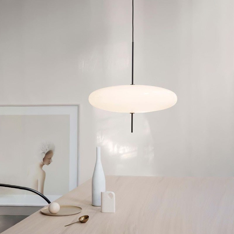 Italian Designer Acrylic LED Pendant Light - Modern Nordic UFO Style Hanging Lamp for Bedroom, Living Room & Dining Room - Perfect for Home Decor and Ambient Lighting