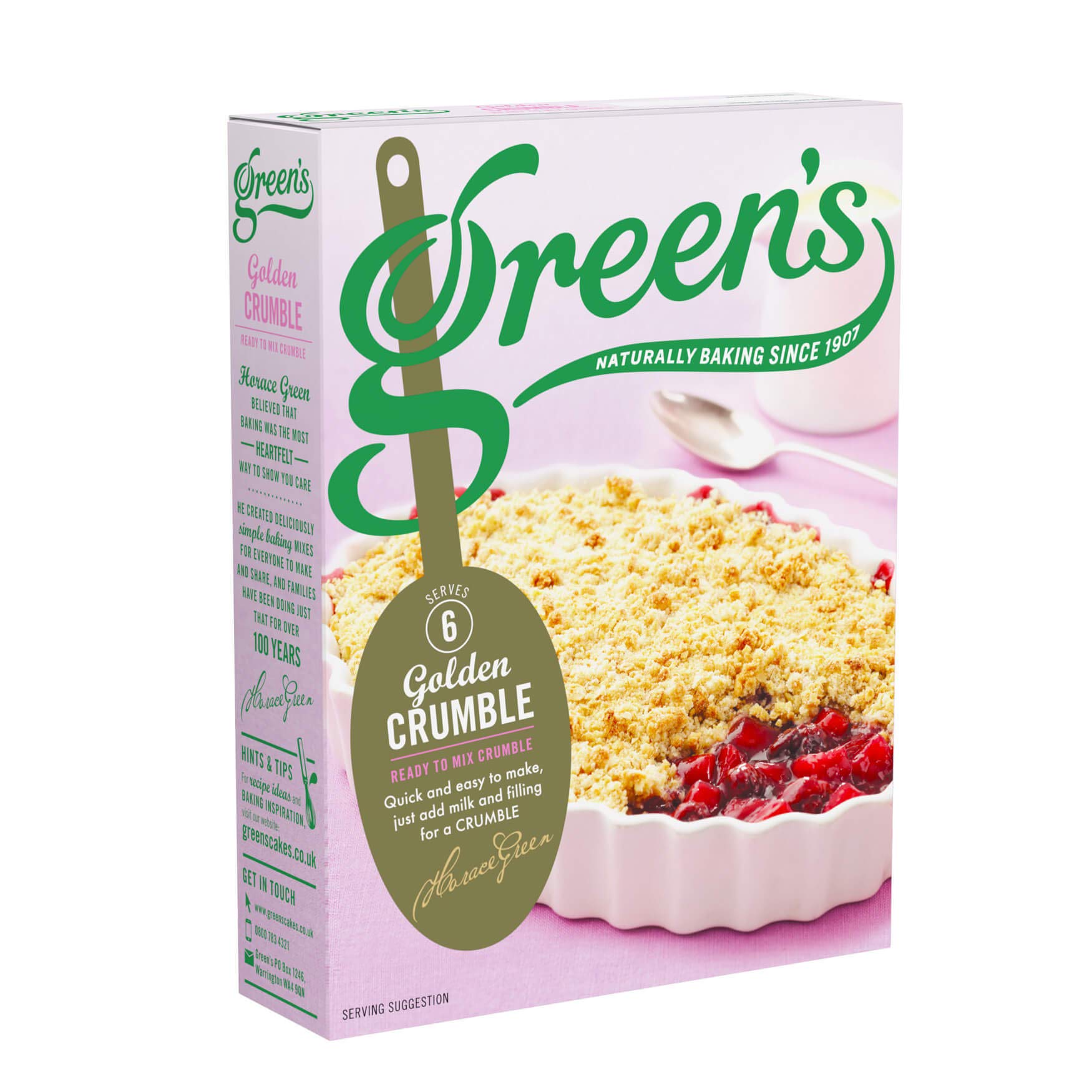 Organic Greens Classic Crumble Mix - 280g Superfood Powder for Smoothies, Baking & Healthy Snacks | Vegan, Gluten-Free Plant-Based Protein Supplement | Perfect for Breakfast Bowls, Energy Bars & Meal Prep