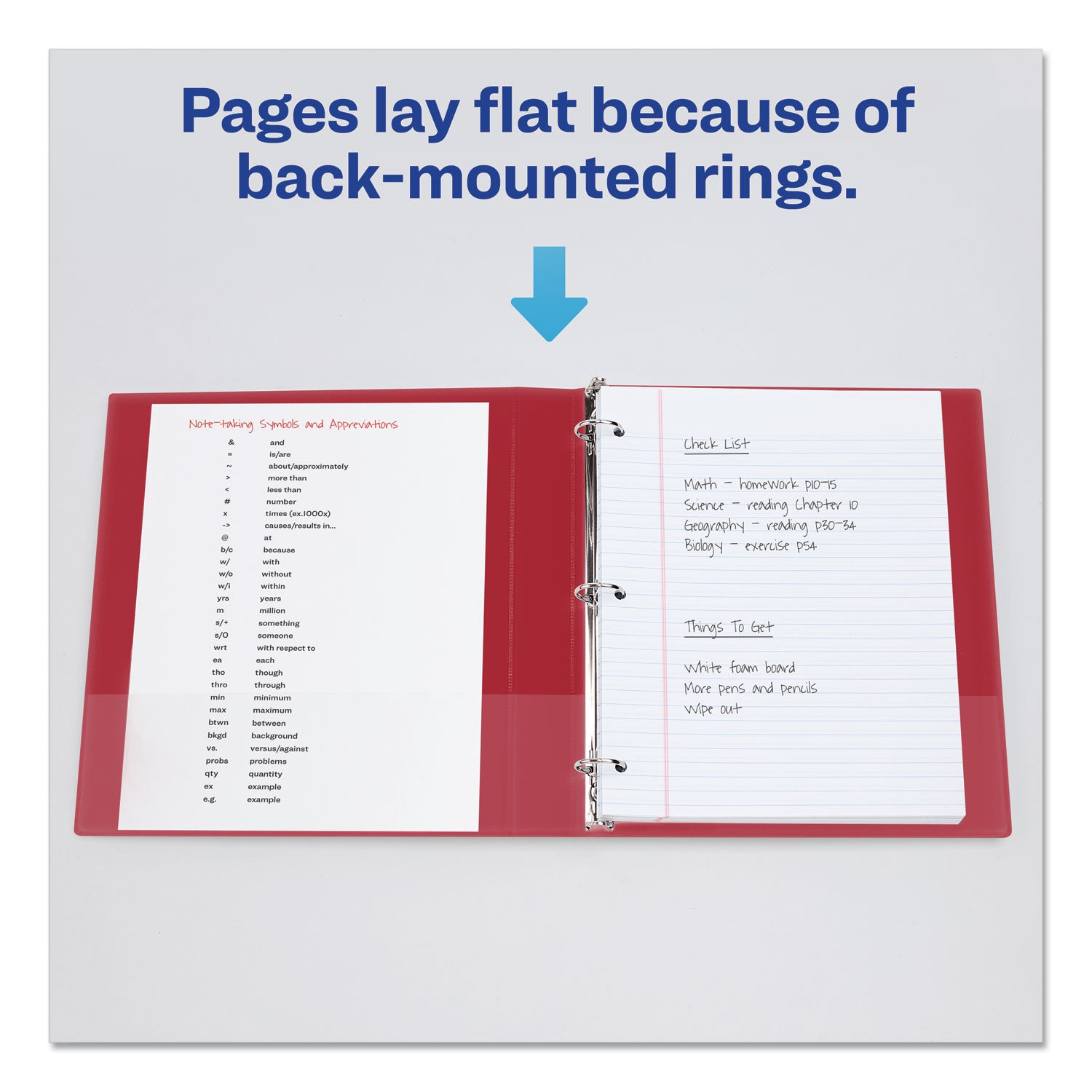 Avery® 3-Ring Durable Non-View Binder with DuraHinge Technology - 1