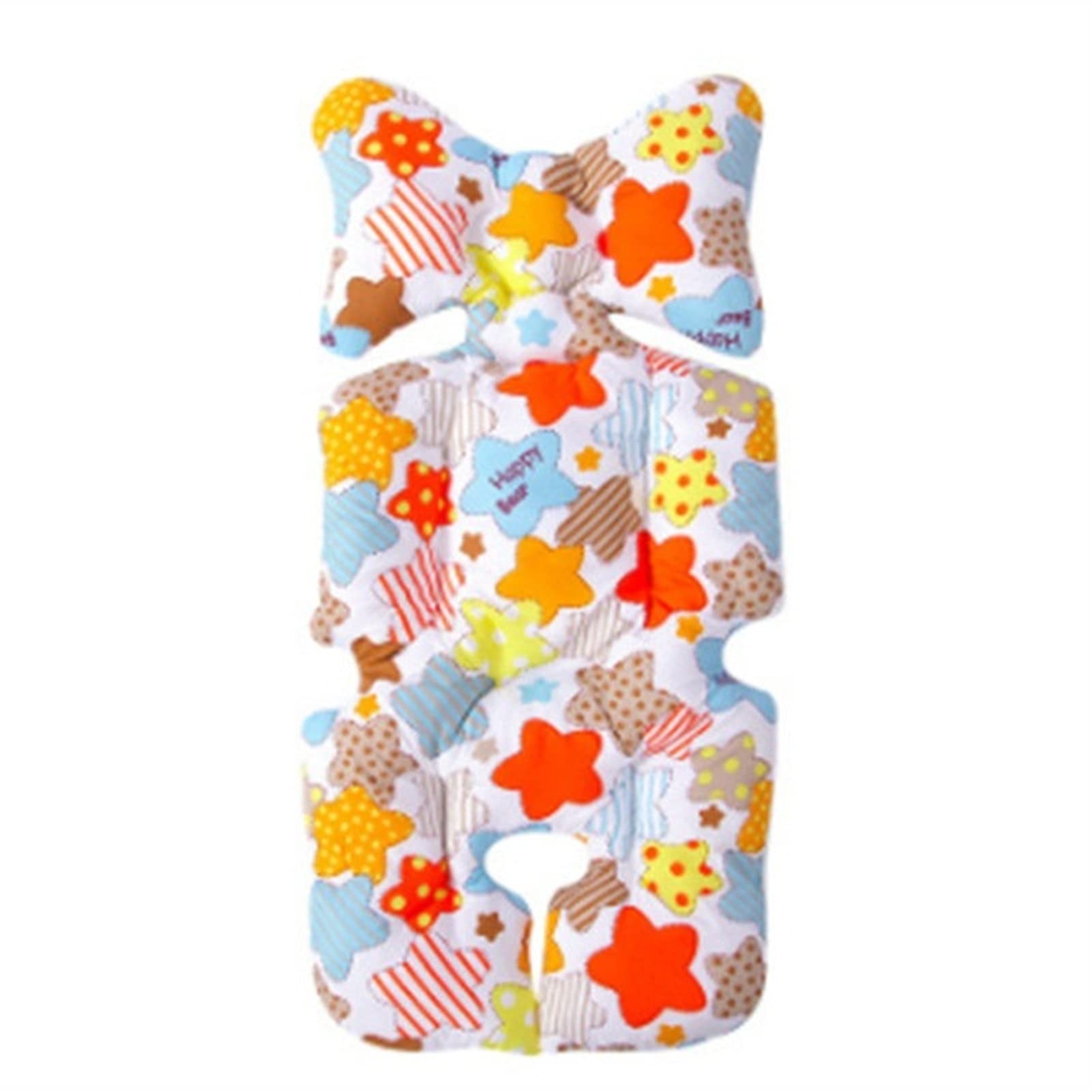ZHAFG Baby Stroller Liner - Soft Cotton Car Seat Cushion & Pram Mattress for Infant & Toddler (3-Color Stars) | Universal Fit for Umbrella Strollers, Carriages & Prams | Perfect for Travel, Shopping & Daily Outings