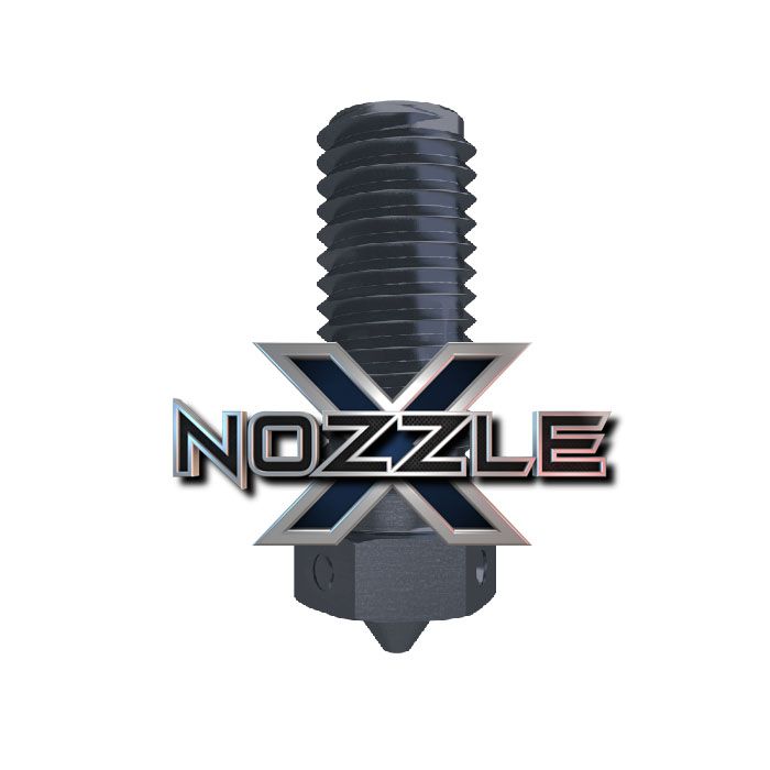 E3D Nozzle X - High Performance Nozzle for V6 & Volcano 3D Printers | Durable Brass Nozzle for ABS, PLA, PETG Filaments | Perfect for Precision Printing & High-Temp Applications