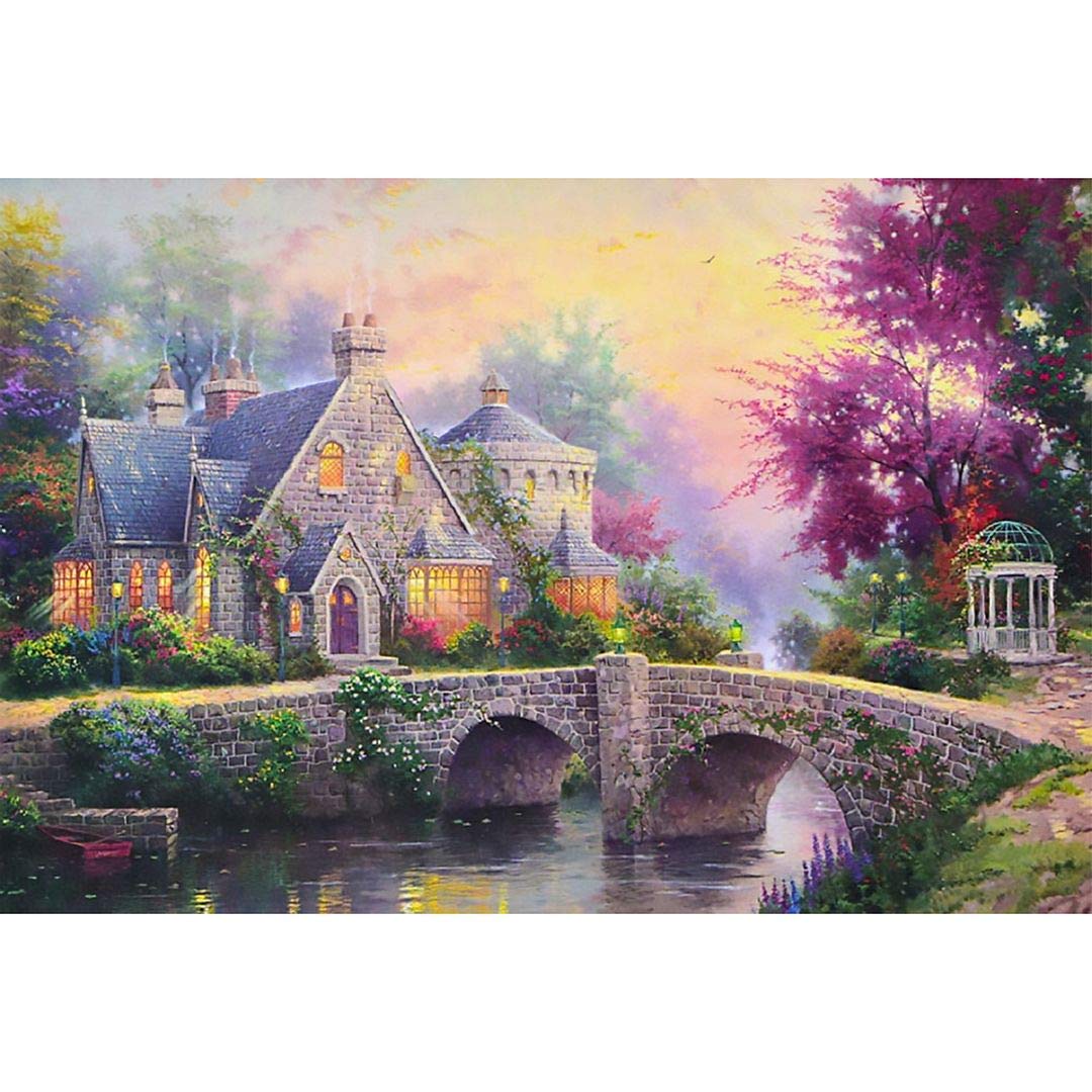 1000-Piece Fairyland Bridge Jigsaw Puzzle for Adults - Educational & Home Decor Gift