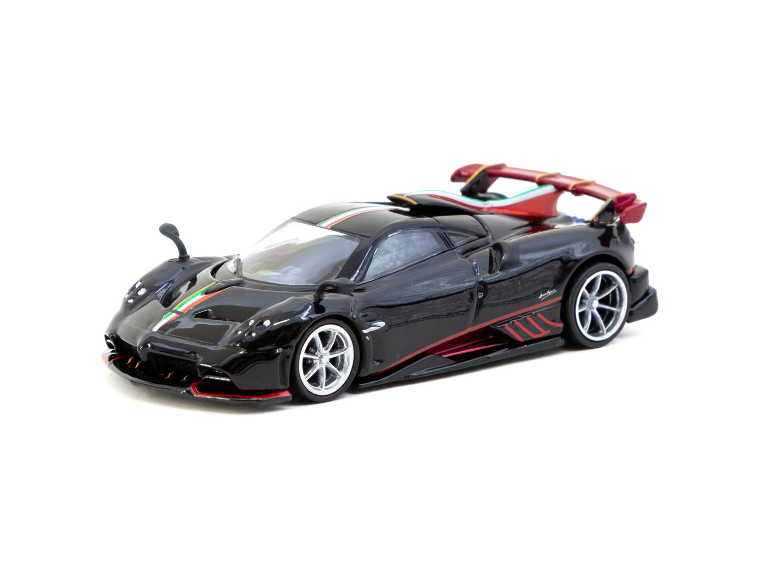 Tarmac Works 1/64 Pagani Imola Nero Oro Diecast Model Car - Premium Collectible Miniature Vehicle for Display & Racing Enthusiasts - Perfect for Home Decor, Office Display & RC Car Racing Scenes