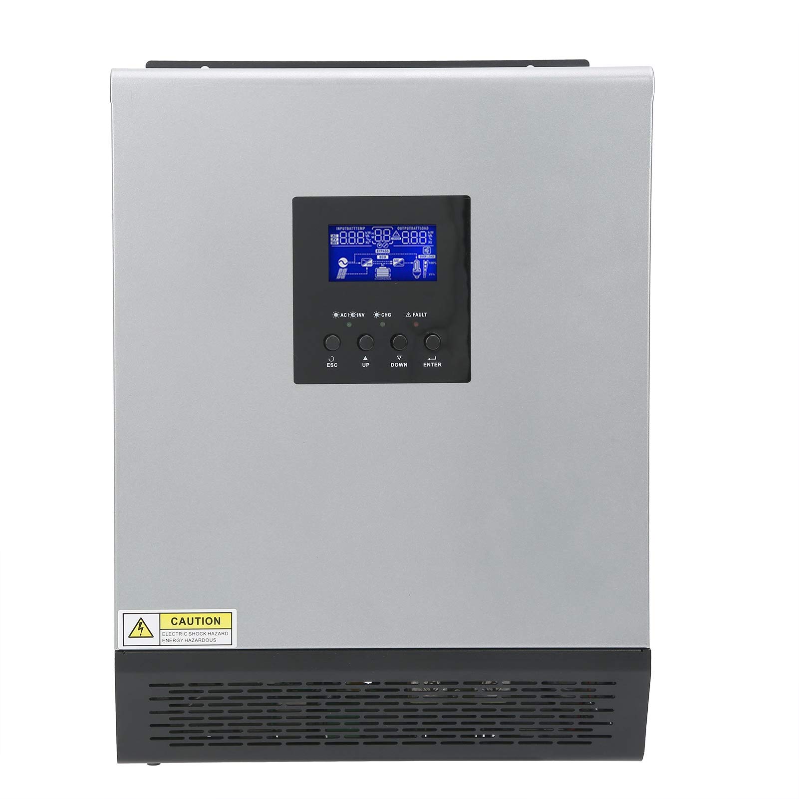 Fafeicy 3KVA 2400W 120V Solar Charge Controller - MPPT Off-Grid Solar Panel Battery Charger for RV, Boat, Home & Cabin Power Systems