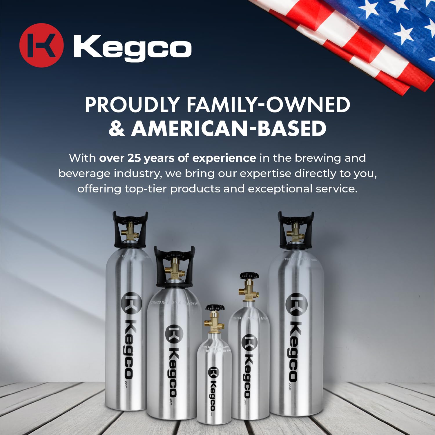 Kegco 3PB5-RED 5 lb Aluminum CO2 Tank with Electric Red Epoxy Finish - Home Brewing, Soda Dispensing & Draft Beer System Accessory