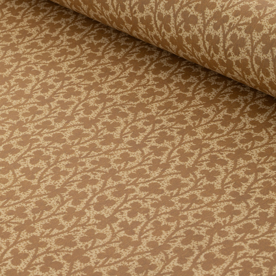 Clover Wallpaper - Ochre Samples | Self-Adhesive Peel & Stick Wallpaper for Bedroom, Living Room, and Office Decor