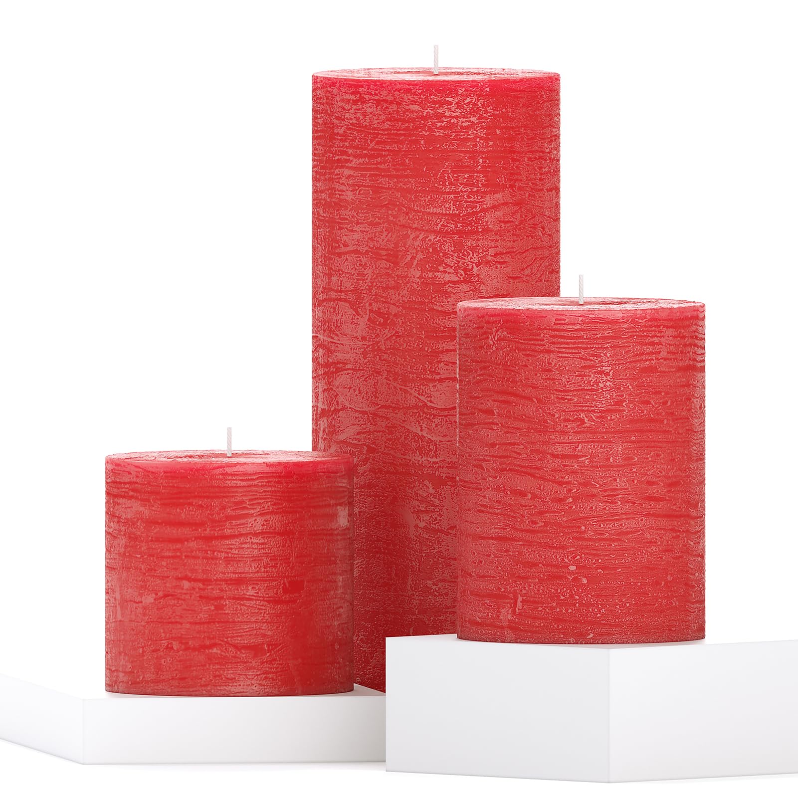 CANDWAX 3-Pack Pillar Candles 3