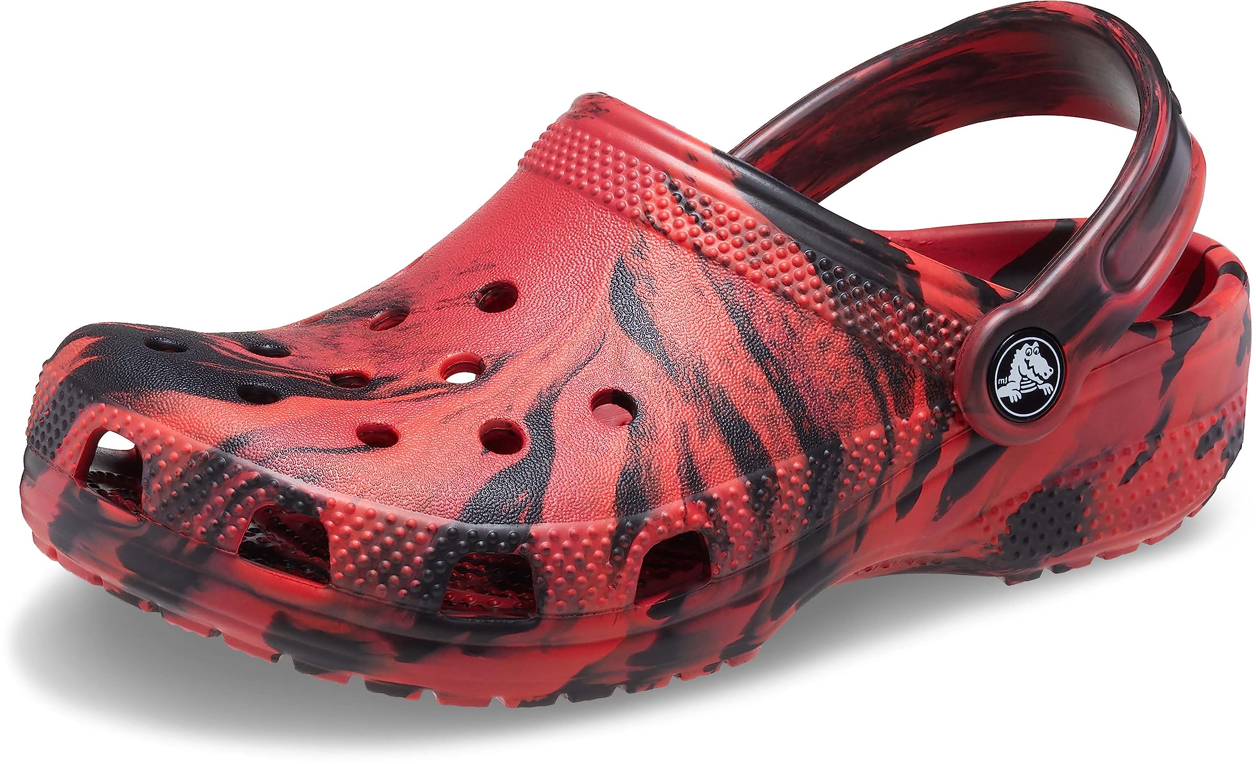 Crocs Kids' Classic Marbled Tie-Dye Clogs - Comfortable Lightweight Slip-On Water Shoes for Boys & Girls - Perfect for Beach, Pool, and Outdoor Play