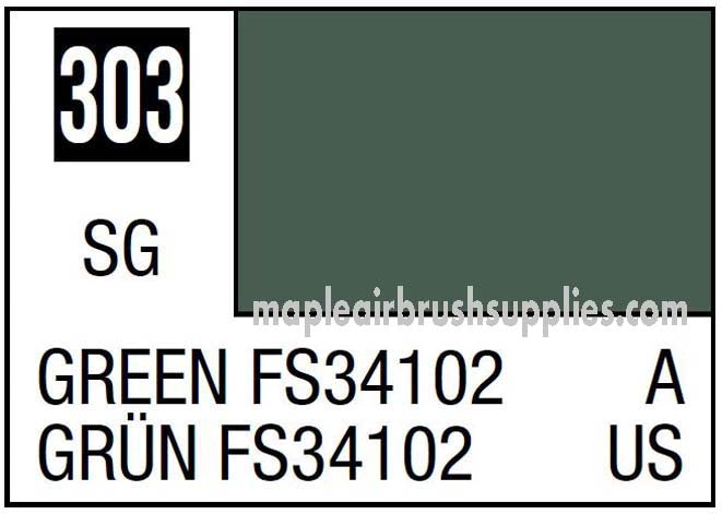 Mr. Color Green FS34102 Acrylic Paint - High-Quality Model Paint for Miniatures, Figures & Hobby Crafting - Perfect for Airbrush & Hand Painting - Ideal for Gundam, Warhammer & Scale Models