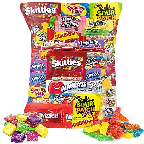 2 Lbs Assorted Classic Candy Variety Pack - Bulk Candy Gift Box for Birthday Parties, Movie Nights & Office Snacks | Perfect for Kids, College Students & Adults | Sweet Treats for Holidays, Care Packages & Gifting