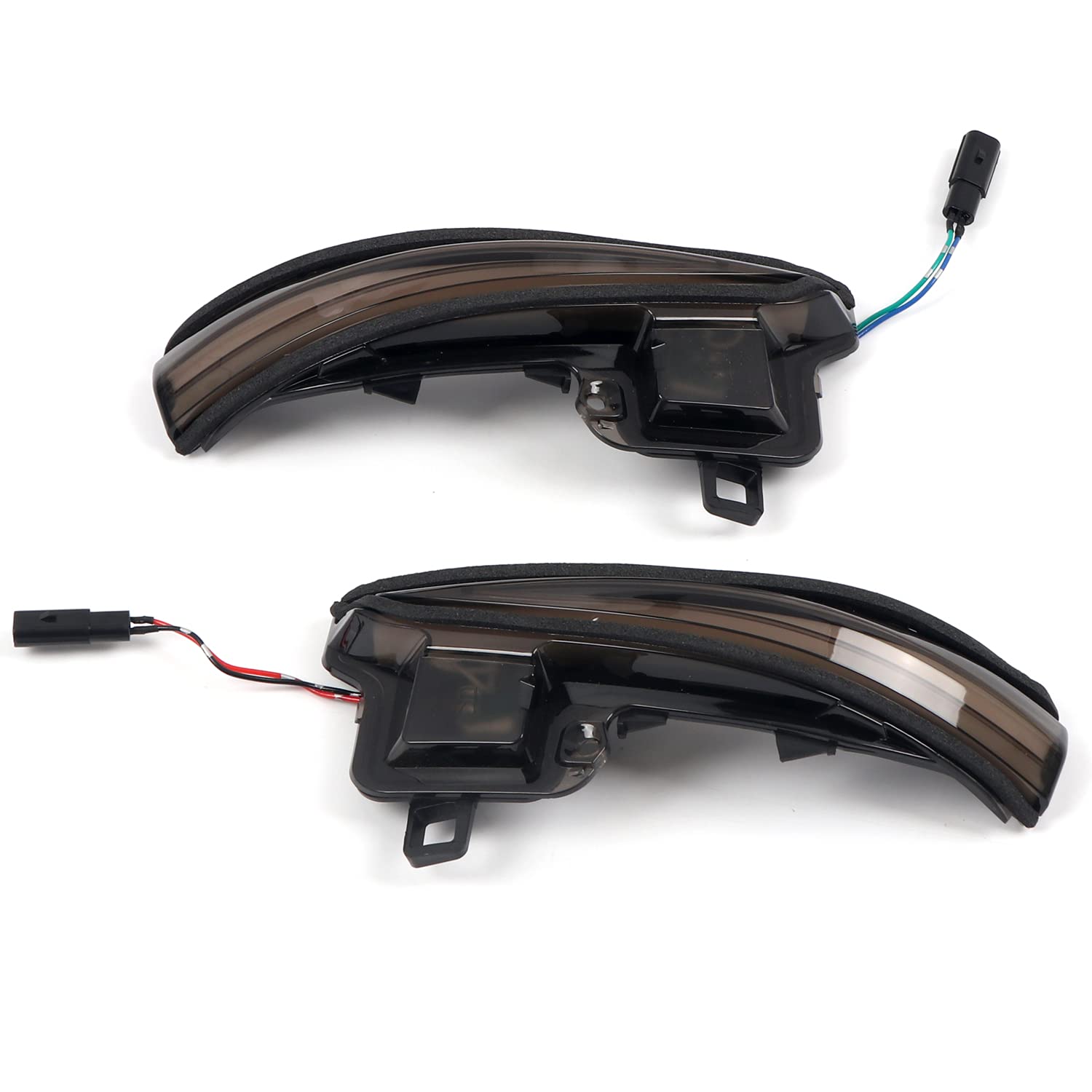 LED Side Mirrors for Toyota Tacoma 2016-2023, RAV4 2019-2025 & Highlander 2020-2025 - Sequential Dynamic Turn Signal Lights with Smoked Black Finish (Pair) | Car Accessories for Enhanced Safety & Style | Perfect for Night Driving & Custom Car Upgrades