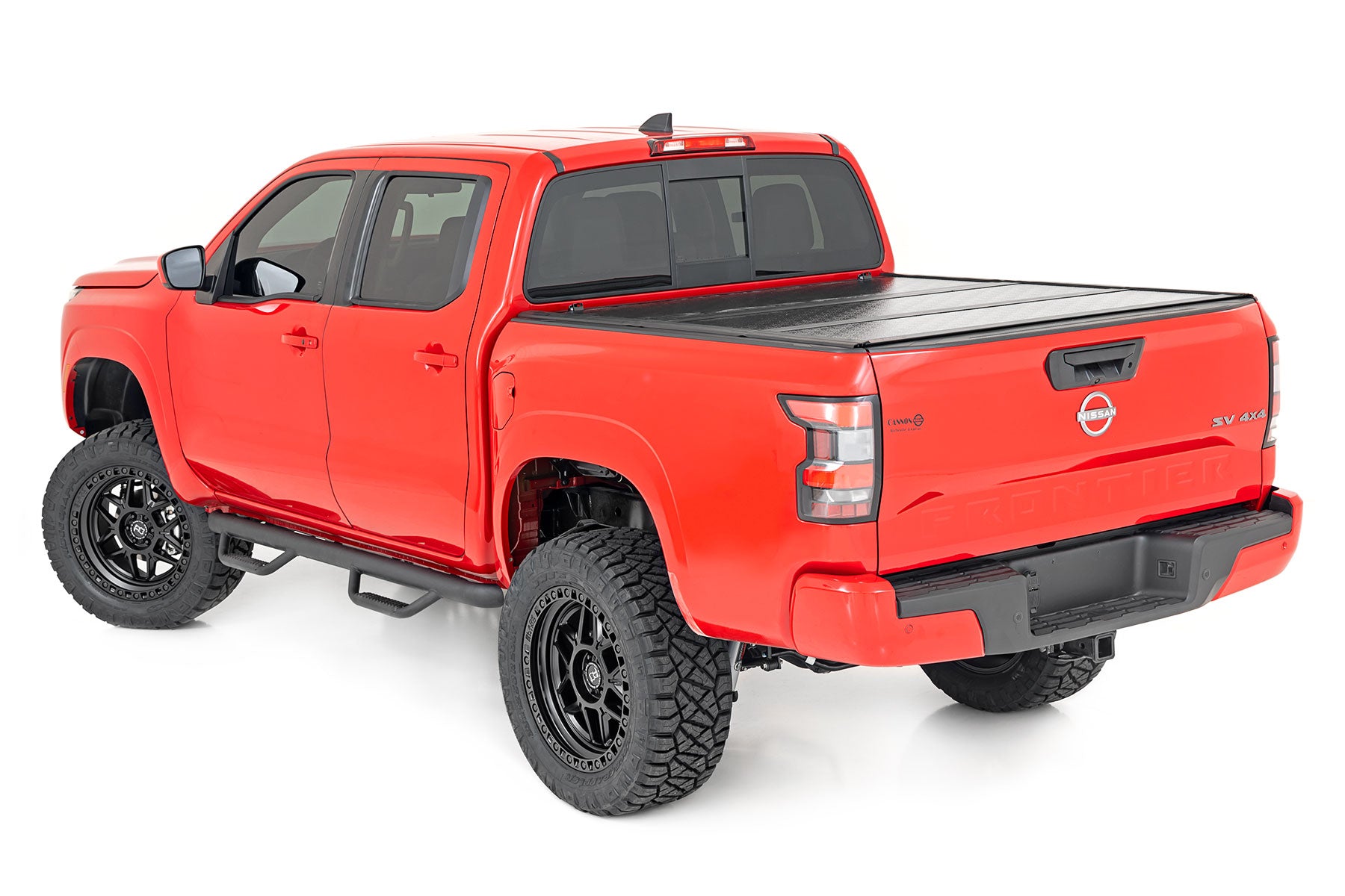 2005-2022 Nissan Frontier Hard Tri-Fold Tonneau Cover | 5ft Bed Truck Accessory | Durable Cargo Protection for Camping & Outdoor Adventures