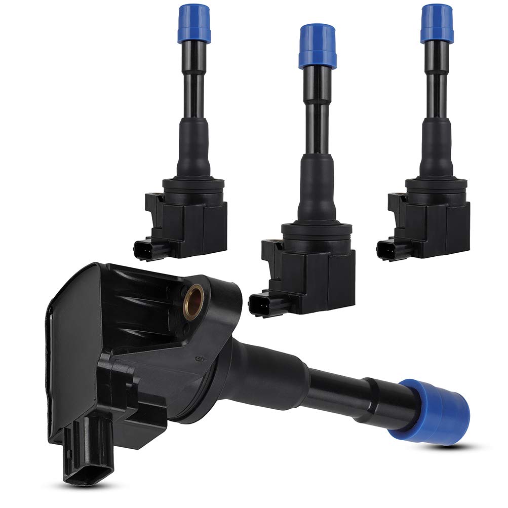 SCITOO 4Pcs Ignition Coil UF628 Compatible with Honda Insight 1.3L 2010-2014, Civic 1.5L 2012-2013 & Acura ILX 1.5L 2013-2014 - Replacement for 5C1797 52-2152 - Perfect for Engine Performance & Fuel Efficiency