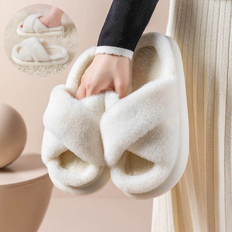 CozyTwist: Ultra Soft Criss Cross Cloud Slippers for Women - Comfortable House Shoes for Relaxing at Home, Lounging & Yoga