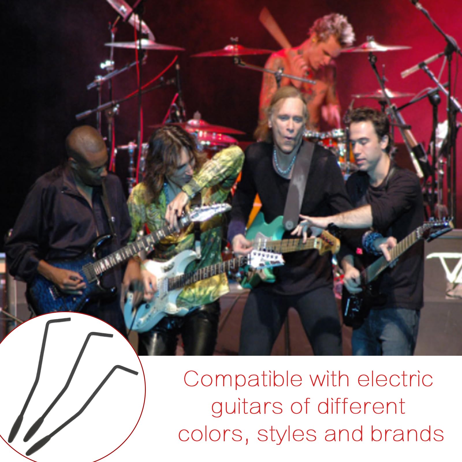 3-Pack Black Electric Guitar Whammy Bar - 6mm Thread Tremolo Arm for Fender Stratocaster - Perfect for Vibrato Effects & Smooth Pitch Bending - Ideal for Rock, Blues & Metal Performances