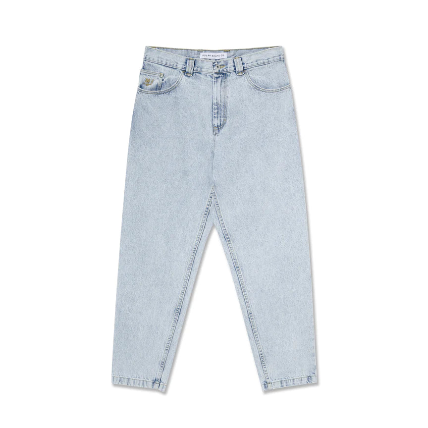 Polar '92 Denim Jeans - Light Blue Wash Vintage High Waisted Straight Leg Jeans for Women | Casual Wear, Street Style, Everyday Outfits